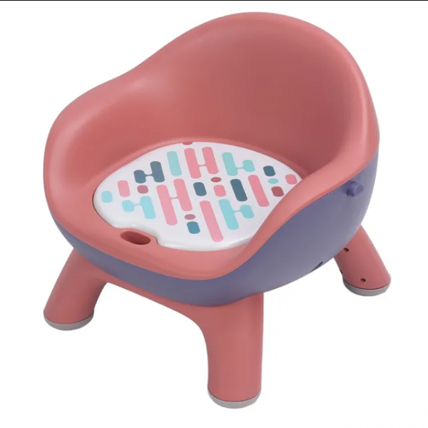 Children's feeding chair, ergonomic, portable, with sound
