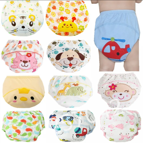 Reusable cloth diapers for children, assorted colors